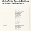 Proceedings Of The 1St International Workshop Of Evidence Based Dentistry On Lasers In Dentistry
